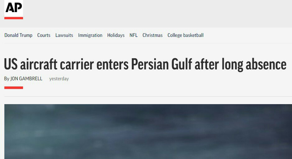 واشنطن- طهران: حاملة الطائرات الأميركية تدخل المياه الخليجية على وقع أحداث متقاطعة 2