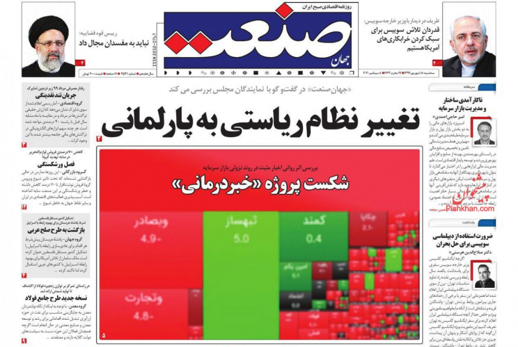 مانشيت إيران: إيران وانتخابات الرئاسة المقبلة.. هل يكون ظريف رجل المرحلة؟ 4
