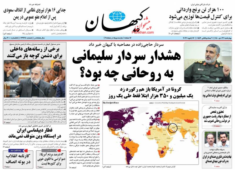 مانشيت إيران: بعد تصريح لخامنئي.. هل تتغير استراتجية طهران في فيينا؟ 6