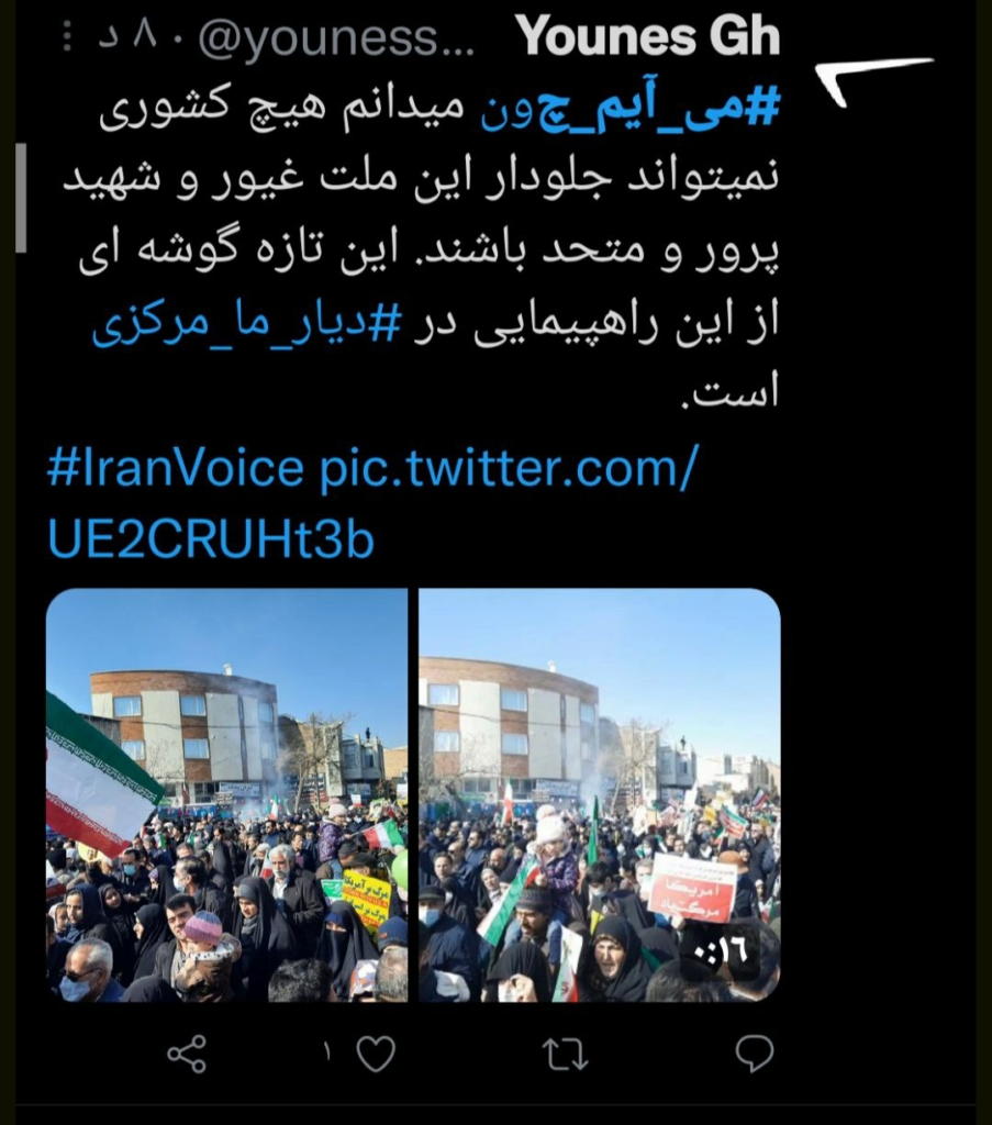 الإيرانيون يحيون ذكرى انتصار الثورة الإسلامية على مواقع التواصل الاجتماعي 6